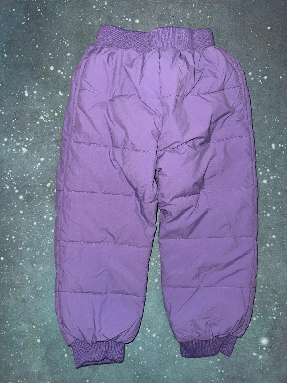 Girls Zara Lavender Quilted Puffer Top / Jacket and pants set 4 5 new